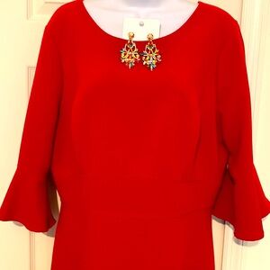 WHITE HOUSE BLACK MARKET RED DRESS